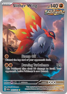 Pokemon,SV04: Paradox Rift,Slither Wing - 203/182,Holofoil,Illustration Rare,Lightly Played