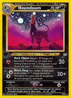 Pokemon,Neo Revelation,Houndoom - 08/64,Unlimited Holofoil,Holo Rare,Heavily Played