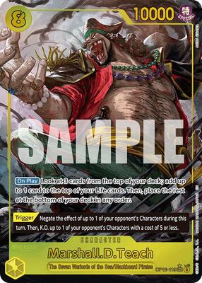 One Piece Card Game,The Time of Battle,Marshall.D.Teach (119) (Alternate Art) - OP16-119,Foil,Secret Rare,Near Mint