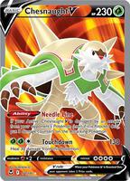 Pokemon,SWSH12: Silver Tempest,Chesnaught V (Full Art) - 171/195,Holofoil,Ultra Rare,Near Mint