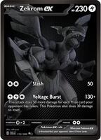 Pokemon,SV: Black Bolt,Zekrom ex - 172/086,Holofoil,Black White Rare,Near Mint
