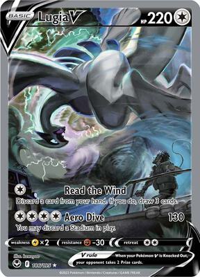 Pokemon,SWSH12: Silver Tempest,Lugia V (Alternate Full Art) - 186/195,Holofoil,Ultra Rare,Near Mint