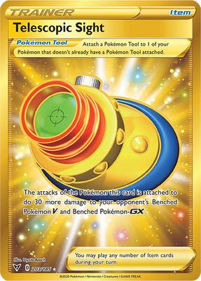 Pokemon,SWSH04: Vivid Voltage,Telescopic Sight (Secret) - 203/185,Holofoil,Secret Rare,Near Mint