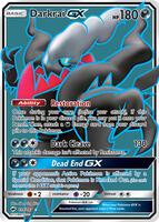 Pokemon,SM - Burning Shadows,Darkrai GX (Full Art) - 139/147,Holofoil,Ultra Rare,Moderately Played