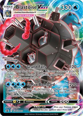 Pokemon,SWSH: Sword & Shield Promo Cards,Blastoise VMAX - SWSH103,Holofoil,Promo,Near Mint