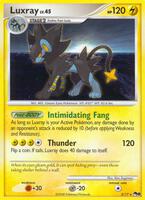 Pokemon,POP Series 8,Luxray - 003/017,Holofoil,Rare,Damaged