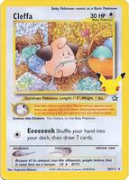 Pokemon,Celebrations: Classic Collection,Cleffa - 20/111,Holofoil,Classic Collection,Near Mint