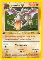 Pokemon,WoTC Promo,Aerodactyl (Prerelease) - 01/62,1st Edition Holofoil,Promo,Lightly Played