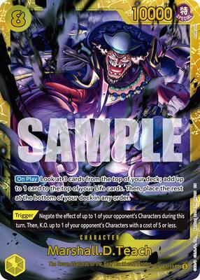 One Piece Card Game,The Time of Battle,Marshall.D.Teach (119) - OP16-119,Foil,Secret Rare,Near Mint