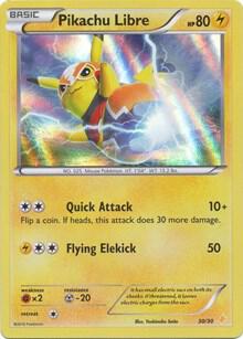 Pokemon,XY Trainer Kit: Pikachu Libre & Suicune,Pikachu Libre (30 - Holo) - 30/30,Holofoil,Common,Moderately Played