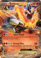 Pokemon,XY - BREAKpoint,Emboar EX - 14/122,Holofoil,Ultra Rare,Moderately Played