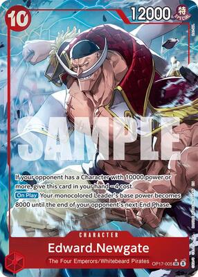 One Piece Card Game,The World's Strongest Warriors,Edward.Newgate (005) (Alternate Art) - OP17-005,Foil,Super Rare,Near Mint