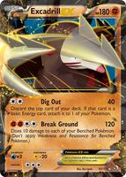 Pokemon,Legendary Treasures,Excadrill EX - 82/113,Holofoil,Ultra Rare,Heavily Played
