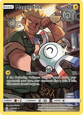 Pokemon,SM - Cosmic Eclipse,Magnemite (Secret) - 242/236,Holofoil,Secret Rare,Lightly Played