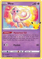 Pokemon,Celebrations,Mew - 011/025,Holofoil,Holo Rare,Near Mint