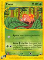 Pokemon,Aquapolis,Paras - 099/147,Reverse Holofoil,Common,Lightly Played