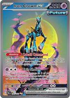 Pokemon,SV05: Temporal Forces,Iron Crown ex - 206/162,Holofoil,Special Illustration Rare,Near Mint