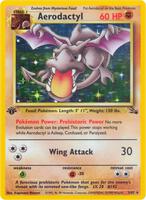 Pokemon,Fossil,Aerodactyl (1) - 01/62,Unlimited Holofoil,Holo Rare,Lightly Played