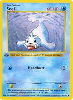 Pokemon,Base Set (Shadowless),Seel - 041/102,Unlimited,Uncommon,Moderately Played