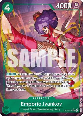 One Piece Card Game,The Time of Battle,Emporio.Ivankov (026) (Alternate Art) - OP16-026,Foil,Super Rare,Near Mint