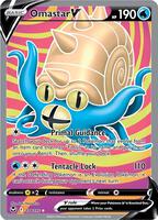 Pokemon,SWSH12: Silver Tempest,Omastar V (Full Art) - 174/195,Holofoil,Ultra Rare,Near Mint