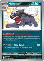 Pokemon,SV: Paldean Fates,Mabosstiff - 188/091,Holofoil,Shiny Rare,Near Mint