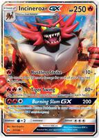 Pokemon,SM Base Set,Incineroar GX - 27/149,Holofoil,Ultra Rare,Near Mint