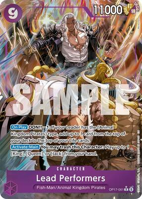 One Piece Card Game,The World's Strongest Warriors,Lead Performers (Alternate Art) - OP17-061,Foil,Rare,Near Mint