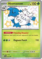 Pokemon,SV: Paldean Fates,Abomasnow - 101/091,Holofoil,Shiny Rare,Near Mint