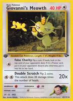 Pokemon,Gym Challenge,Giovanni's Meowth (43) - 043/132,1st Edition,Uncommon,Lightly Played