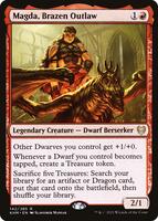Magic: The Gathering,Kaldheim,Magda, Brazen Outlaw - 142,Foil,Rare,Near Mint