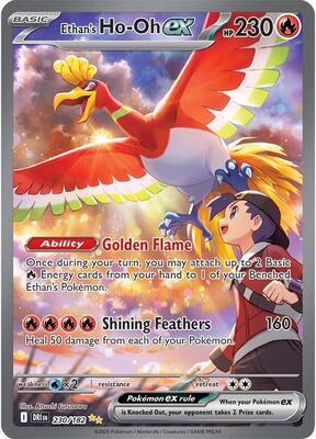 Pokemon,SV10: Destined Rivals,Ethan's Ho-Oh ex - 230/182,Holofoil,Special Illustration Rare,Near Mint