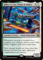 Magic: The Gathering,Teenage Mutant Ninja Turtles,Mikey & Leo, Chaos & Order - 158,Normal,Rare,Near Mint