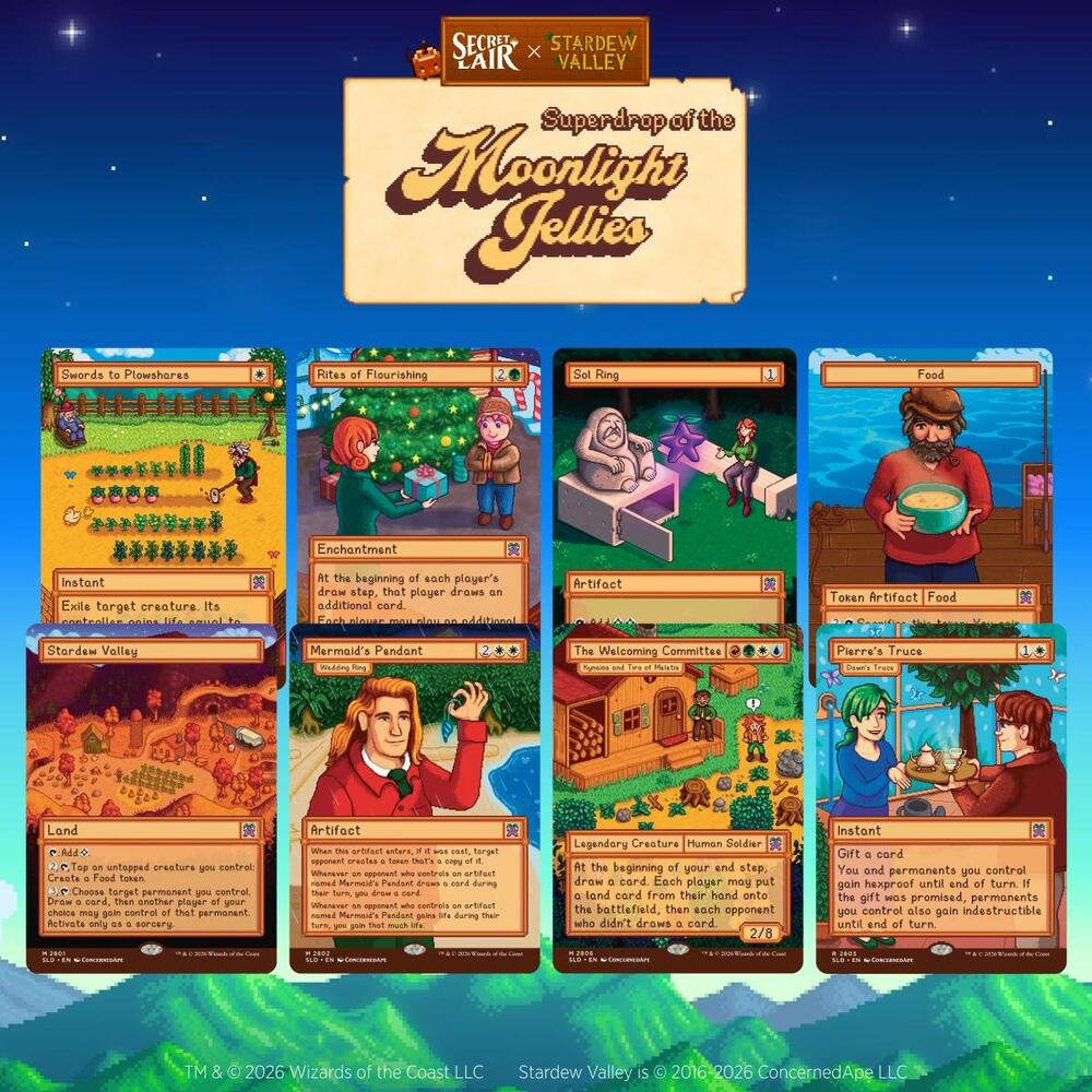 Magic: The Gathering Secret Lair Drop: x Stardew Valley: Welcome to Valley - Non-Foil Edition