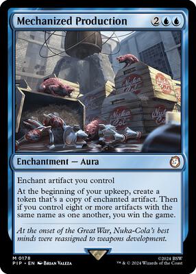 Magic: The Gathering,Universes Beyond: Fallout,Mechanized Production - 178,Normal,Mythic,Near Mint
