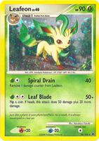 Pokemon,Deck Exclusives,Leafeon - 24/100 (DP Majestic Dawn) - 024/100,Holofoil,Holo Rare,Lightly Played