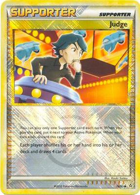 Pokemon,League & Championship Cards,Judge - 78/95 (League Promo) - 078/095,Reverse Holofoil,Promo,Moderately Played
