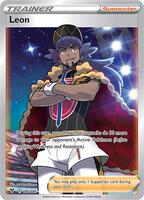 Pokemon,SWSH04: Vivid Voltage,Leon (Full Art) - 182/185,Holofoil,Ultra Rare,Near Mint