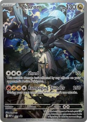 Pokemon,ME: Mega Evolution Promo,N's Zekrom - 031,Holofoil,Promo,Near Mint