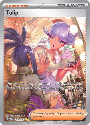Pokemon,SV04: Paradox Rift,Tulip - 259/182,Holofoil,Special Illustration Rare,Lightly Played