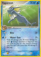 Pokemon,POP Series 3,Vaporeon - 006/017,Holofoil,Rare,Moderately Played