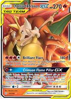 Pokemon,SM - Cosmic Eclipse,Charizard & Braixen GX - 22/236,Holofoil,Ultra Rare,Near Mint