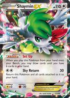 Pokemon,XY - Roaring Skies,Shaymin EX - 77/108,Holofoil,Ultra Rare,Moderately Played