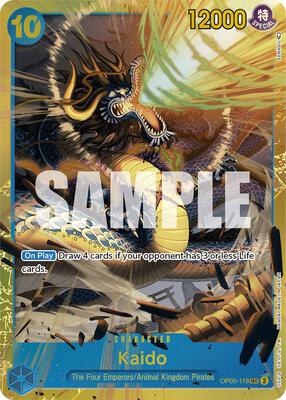 One Piece Card Game,Awakening of the New Era,Kaido (118) - OP05-118,Foil,Secret Rare,Near Mint