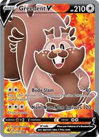 Pokemon,SWSH08: Fusion Strike,Greedent V (Full Art) - 256/264,Holofoil,Ultra Rare,Near Mint