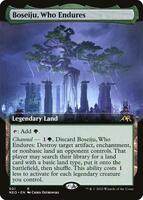 Magic: The Gathering,Kamigawa: Neon Dynasty,Boseiju, Who Endures (Extended Art) - 501,Normal,Rare,Near Mint