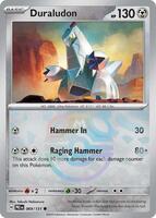 Pokemon,SV: Prismatic Evolutions,Duraludon (Master Ball Pattern) - 069/131,Holofoil,Common,Near Mint