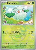 Pokemon,SV: Prismatic Evolutions,Cottonee (Master Ball Pattern) - 007/131,Holofoil,Common,Near Mint