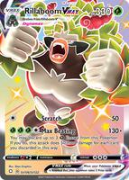 Pokemon,Shining Fates: Shiny Vault,Rillaboom VMAX - SV106/SV122,Holofoil,Shiny Holo Rare,Near Mint