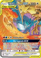 Pokemon,Hidden Fates,Moltres & Zapdos & Articuno GX - 44/68,Holofoil,Ultra Rare,Lightly Played